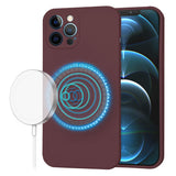 Husa pentru iPhone 12 Pro Max, Techsuit SoftFlex MagSafe, bordo