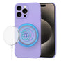 Husa pentru iPhone 15 Pro Max, Techsuit SoftFlex MagSafe, violet