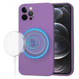Husa pentru iPhone 12 Pro, Techsuit SoftFlex MagSafe, mov