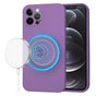Husa pentru iPhone 12 Pro, Techsuit SoftFlex MagSafe, mov