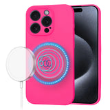 Husa pentru iPhone 15 Pro, Techsuit SoftFlex MagSafe, fucsia