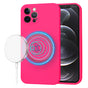 Husa pentru iPhone 12 Pro, Techsuit SoftFlex MagSafe, fucsia