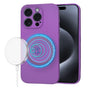 Husa pentru iPhone 15 Pro, Techsuit SoftFlex MagSafe, mov