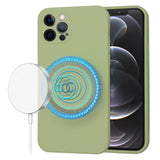 Husa pentru iPhone 12 Pro, Techsuit SoftFlex MagSafe, verde
