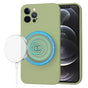 Husa pentru iPhone 12 Pro, Techsuit SoftFlex MagSafe, verde