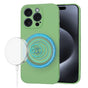 Husa pentru iPhone 15 Pro, Techsuit SoftFlex MagSafe, verde deschis