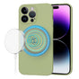 Husa pentru iPhone 14 Pro Max, Techsuit SoftFlex MagSafe, verde