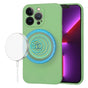 Husa pentru iPhone 13 Pro, Techsuit SoftFlex MagSafe, verde deschis