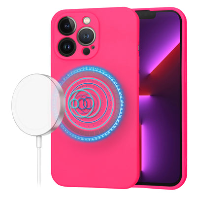 Husa pentru iPhone 13 Pro, Techsuit SoftFlex MagSafe, fucsia