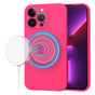Husa pentru iPhone 13 Pro, Techsuit SoftFlex MagSafe, fucsia