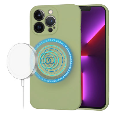 Husa pentru iPhone 13 Pro, Techsuit SoftFlex MagSafe, verde