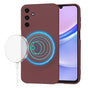Husa pentru Samsung Galaxy A15 4G, Techsuit SoftFlex MagSafe, bordo