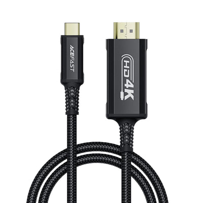Cablu audio Acefast Video Cable (C1-10), Type-C to HDMI, 4k@60Hz, Plug and Play, 1.8m, negru