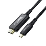 Cablu audio Acefast Video Cable (C1-10), Type-C to HDMI, 4k@60Hz, Plug and Play, 1.8m, negru