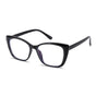 Techsuit Anti-Blue Light Glasses Reflex PC (PC28016-C1), Cat Eye, Negru