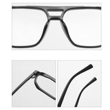 Techsuit Anti-Blue Light Glasses Reflex PC (PC28014-C1), Square, Negru
