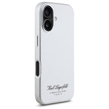 Husa pentru iPhone 16, Karl Lagerfeld Hardcase Leather Hotel (KLHCP16SPGWCMKHG), mata