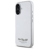 Husa pentru iPhone 16, Karl Lagerfeld Hardcase Leather Hotel (KLHCP16SPGWCMKHG), mata