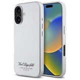 Husa pentru iPhone 16, Karl Lagerfeld Hardcase Leather Hotel (KLHCP16SPGWCMKHG), mata