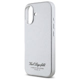 Husa pentru iPhone 16, Karl Lagerfeld Hardcase Leather Hotel (KLHCP16SPGWCMKHG), mata