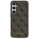 Husa pentru Samsung Galaxy S24 FE, Guess Hardcase 4G Classic (GUHCS24FEG4GFBR), maro