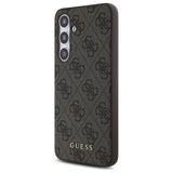 Husa pentru Samsung Galaxy S24 FE, Guess Hardcase 4G Classic (GUHCS24FEG4GFBR), maro