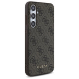Husa pentru Samsung Galaxy S24 FE, Guess Hardcase 4G Classic (GUHCS24FEG4GFBR), maro