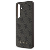 Husa pentru Samsung Galaxy S24 FE, Guess Hardcase 4G Classic (GUHCS24FEG4GFBR), maro