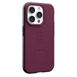 Husa pentru iPhone 15 Pro, UAG Civilian MagSafe, bordo