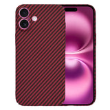 Husa pentru iPhone 16 Plus, Techsuit Carbonite FiberShell, cyan