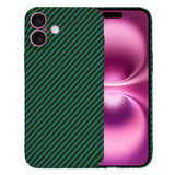Husa pentru iPhone 16 Plus, Techsuit Carbonite FiberShell, cyan