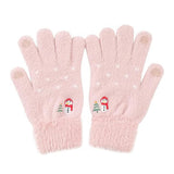 Techsuit Gloves (ST0011), from Mink Fur, Size 21cm, Alb