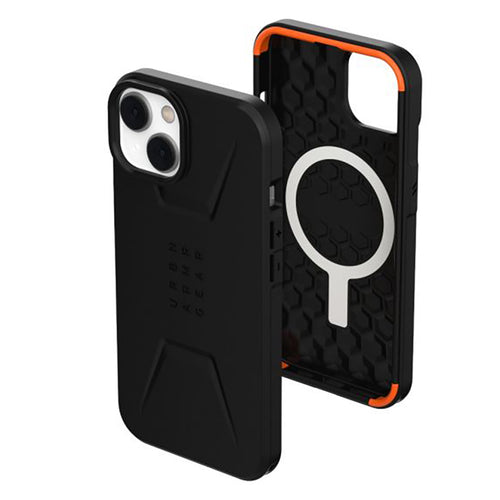 Husa pentru iPhone 14 Plus, UAG Civilian MagSafe, negru