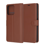 Husa pentru Honor 200 Smart, Techsuit Leather Folio, maro