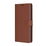 Husa pentru Samsung Galaxy S24 FE, Techsuit Leather Folio, maro