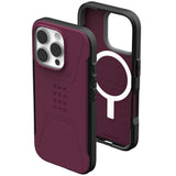 Husa pentru iPhone 16 Pro Max, UAG Civilian MagSafe, bordo