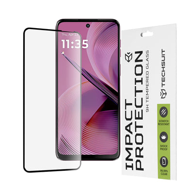 Folie de protectie pentru Motorola Moto G55, Techsuit 111D Full Cover / Full Glue Glass