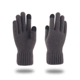 Techsuit Gloves (ST0012), from Alpaca Wool, Size 22cm, Dark Gri