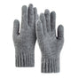 Techsuit Gloves (ST0012), from Alpaca Wool, Size 22cm, Light Gri