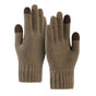 Techsuit Gloves (ST0012), from Alpaca Wool, Size 22cm, Coffee