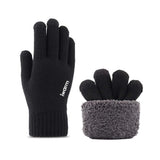 Iwarm Gloves (ST0018), Premium Wool, cu Non-slip Details, Size 23cm, Gri