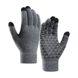 Iwarm Gloves (ST0018), Premium Wool, cu Non-slip Details, Size 23cm, Gri