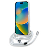 Husa pentru iPhone 16 Pro Max, Karl Lagerfeld IML Crossbody MagSafe (KLHMP16XHCKHNT), transparenta
