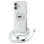 Husa pentru iPhone 16, Karl Lagerfeld IML Crossbody MagSafe (KLHMP16SHCKHNT), transparenta