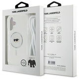 Husa pentru iPhone 16, Karl Lagerfeld IML Crossbody MagSafe (KLHMP16SHCKHNT), transparenta