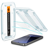 Folie de protectie pentru Samsung Galaxy S24 FE, Spigen (2 pack) Glas.tR EZ-FIT (AGL08729)