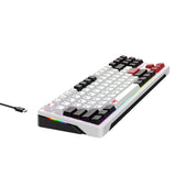 Tastatura Havit Gaming Keyboard (KB902L), USB-C, cu Lumini RGB, 1.8m, 200mA, negru;alb;rosu