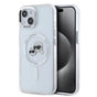 Husa pentru iPhone 15, Karl Lagerfeld IML MagSafe (KLHMP15SHLSKCH), alb