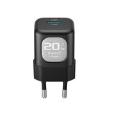 Incarcator retea Havit (UC220 EU), USB, Type-C, GaN, 20W, negru;gri