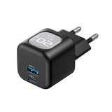 Incarcator retea Havit (UC220 EU), USB, Type-C, GaN, 20W, negru;gri